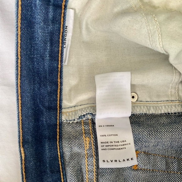 SLVRLAKE London High Rise Straight Leg jeans Size 28 - Picture 7 of 8